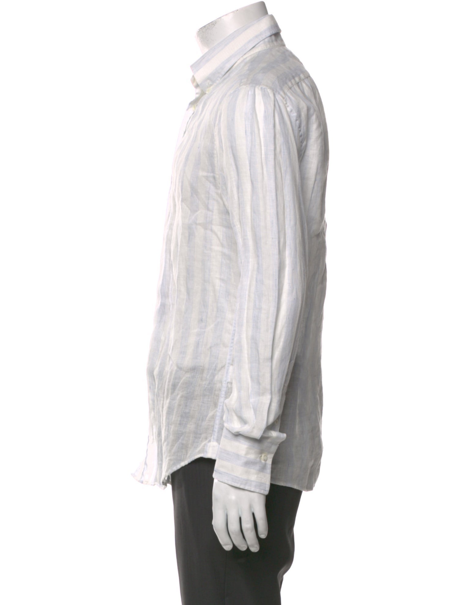 Brunello Cucinelli Linen Striped Shirt