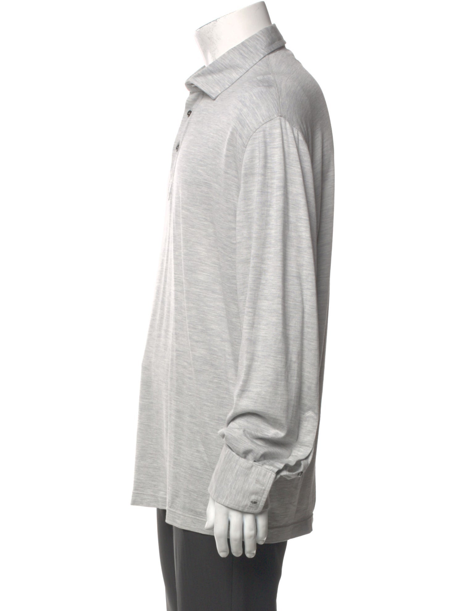 Brunello Cucinelli Silk Crew Neck Polo Shirt