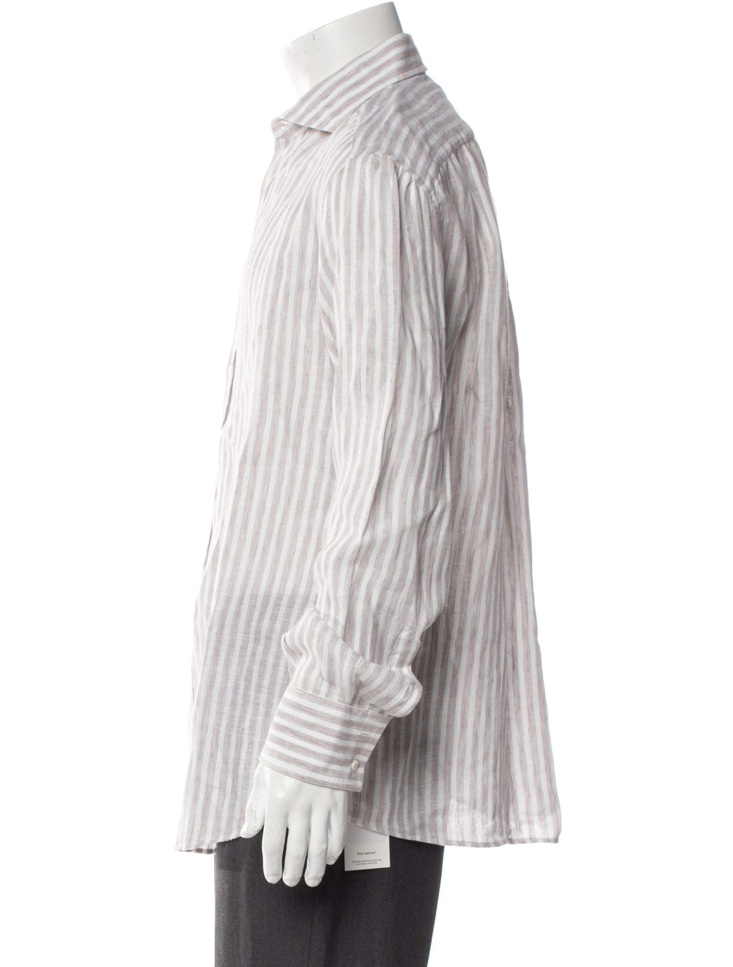 Brunello Cucinelli Linen Striped Shirt