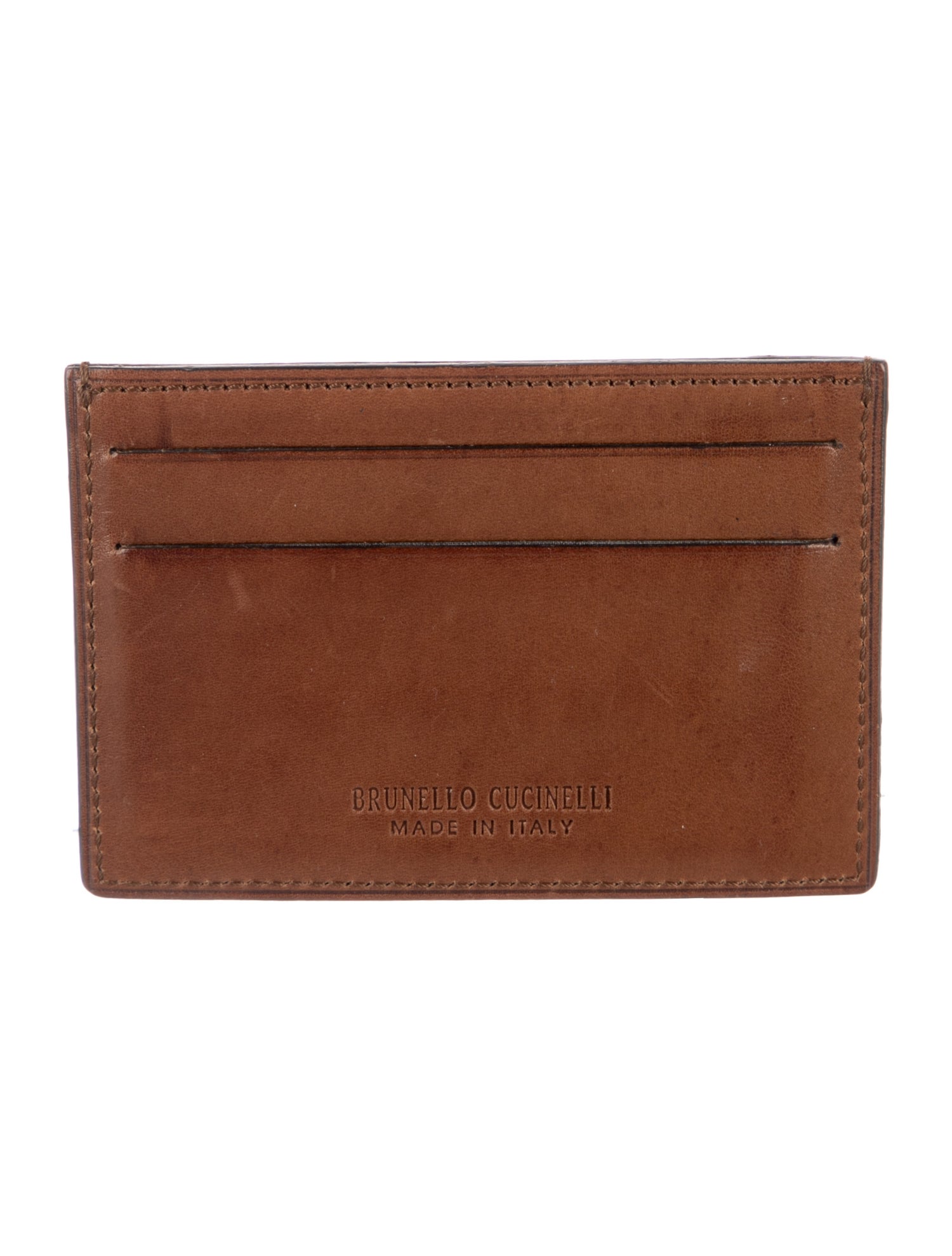 Brunello Cucinelli Leather Card Holder