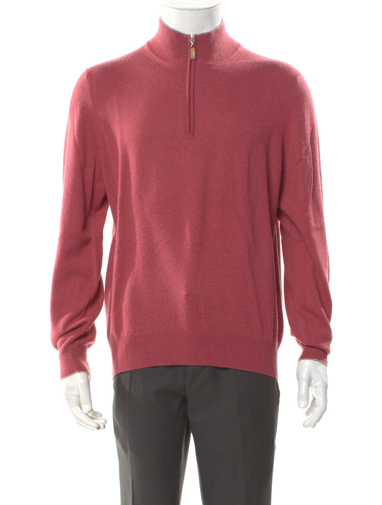Brunello Cucinelli Cashmere Mock Neck Polo Sweater