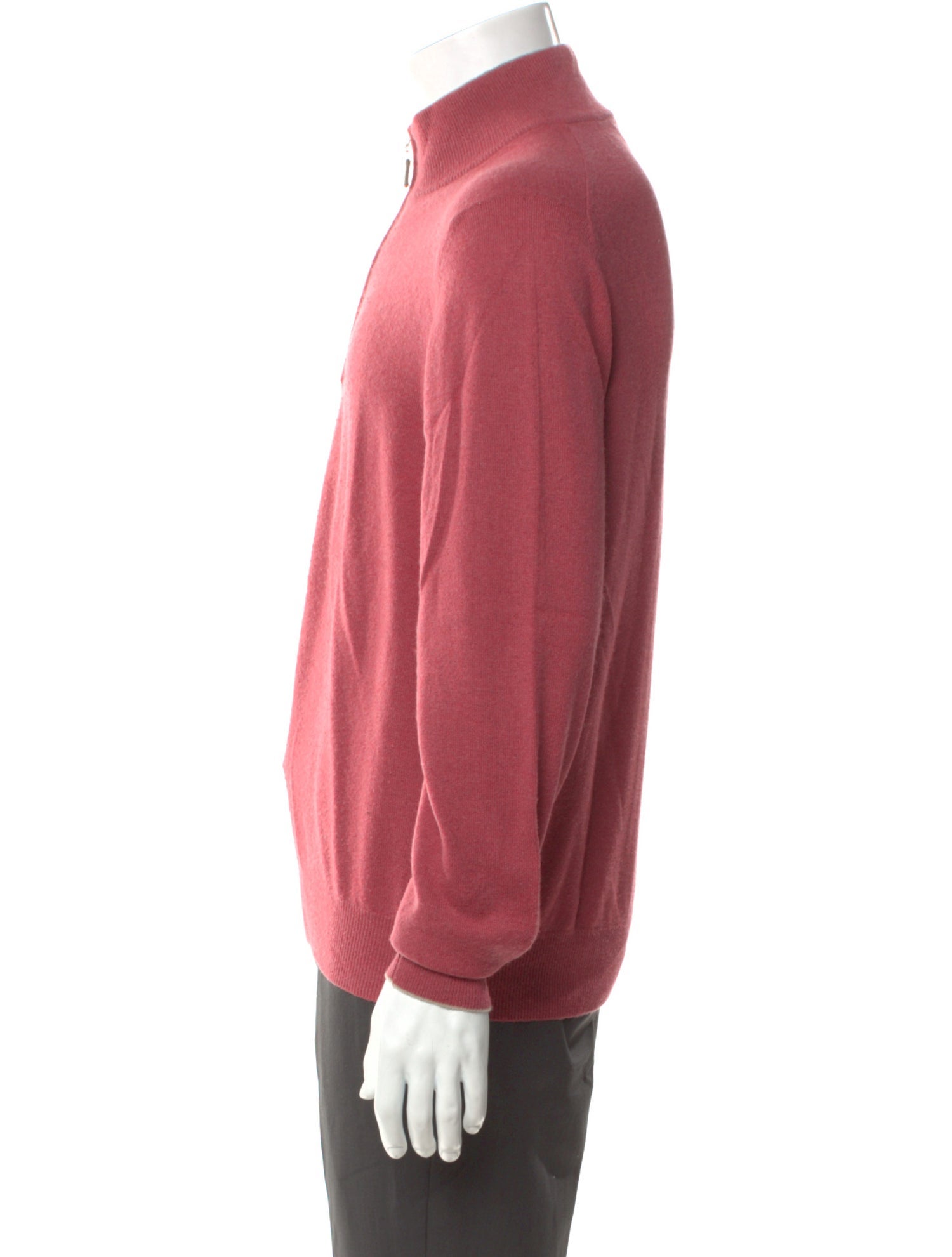 Brunello Cucinelli Cashmere Mock Neck Polo Sweater