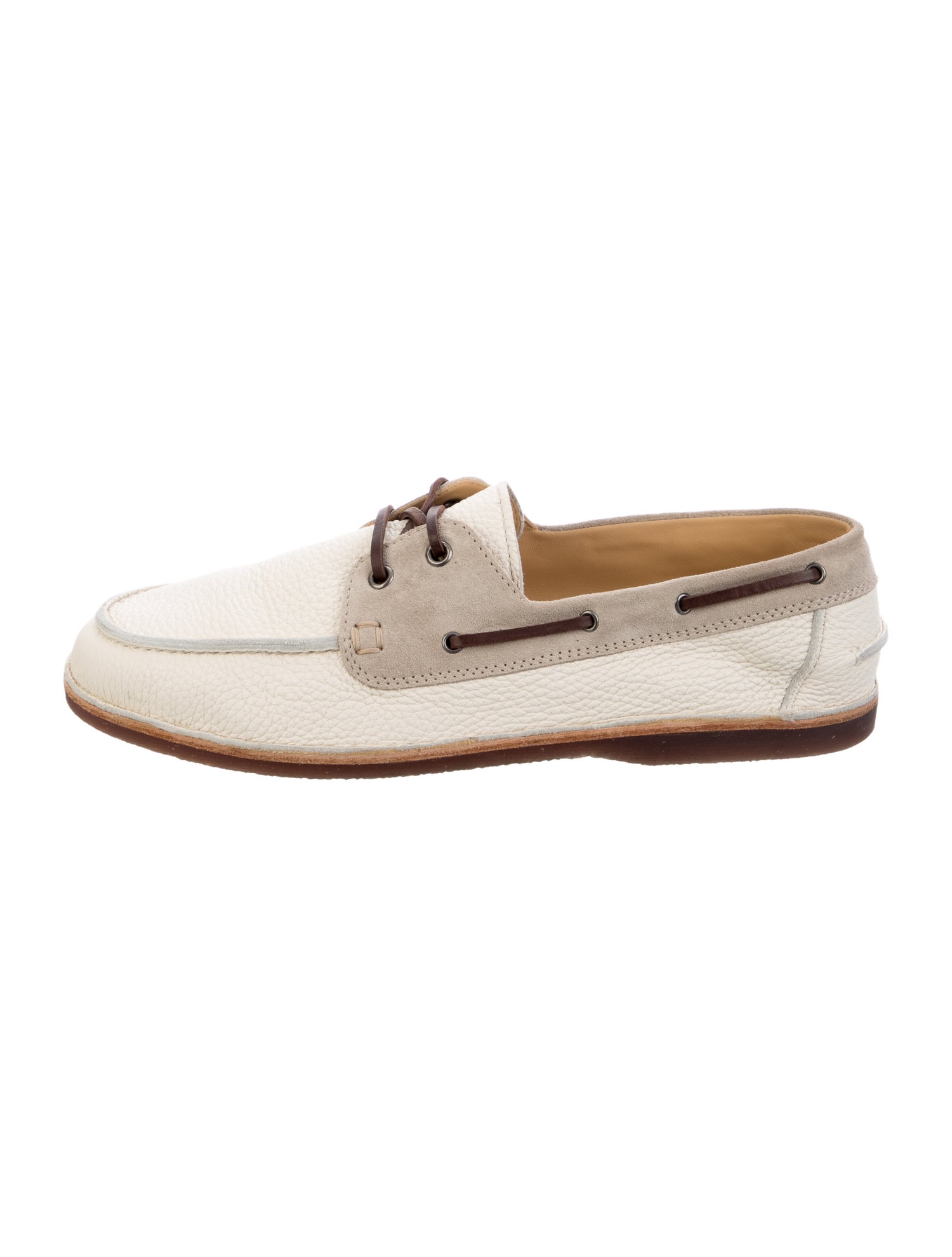 Brunello Cucinelli Leather Boat Shoes