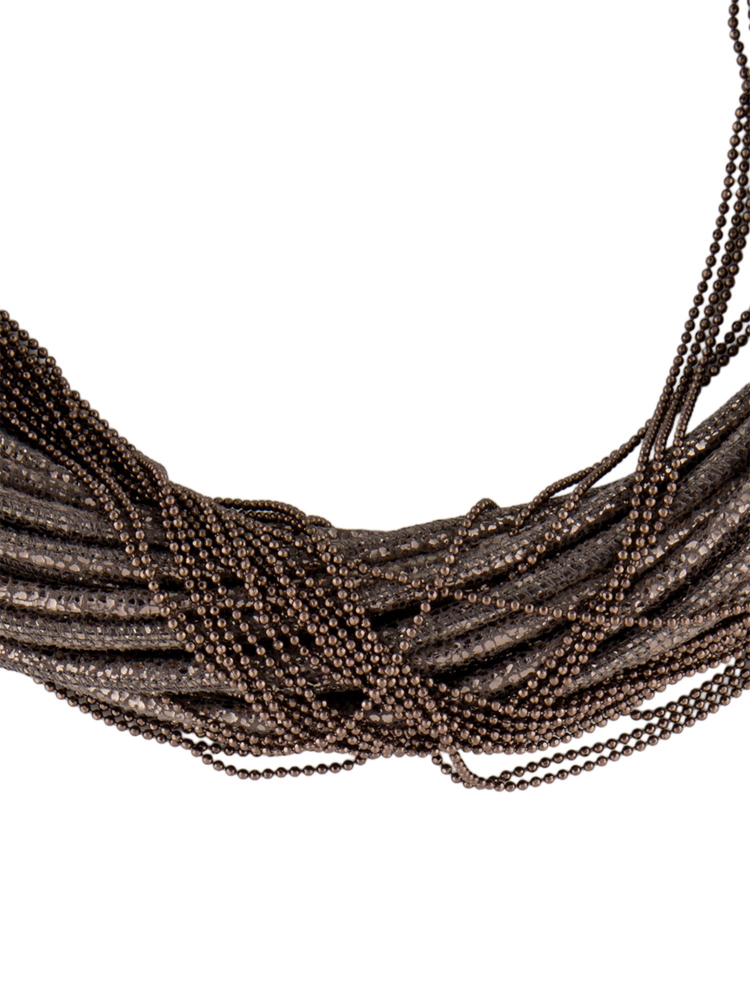 Brunello Cucinelli Leather Collar Necklace