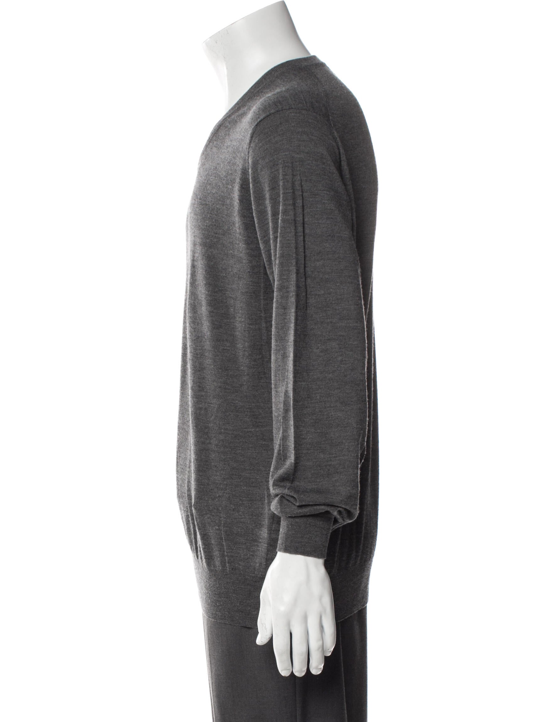 Brunello Cucinelli Virgin Wool V-Neck Pullover
