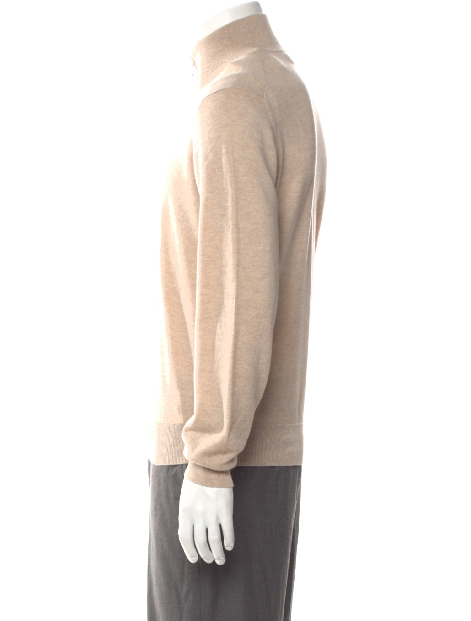 Brunello Cucinelli Cashmere Mock Neck Polo Sweater w/ Tags