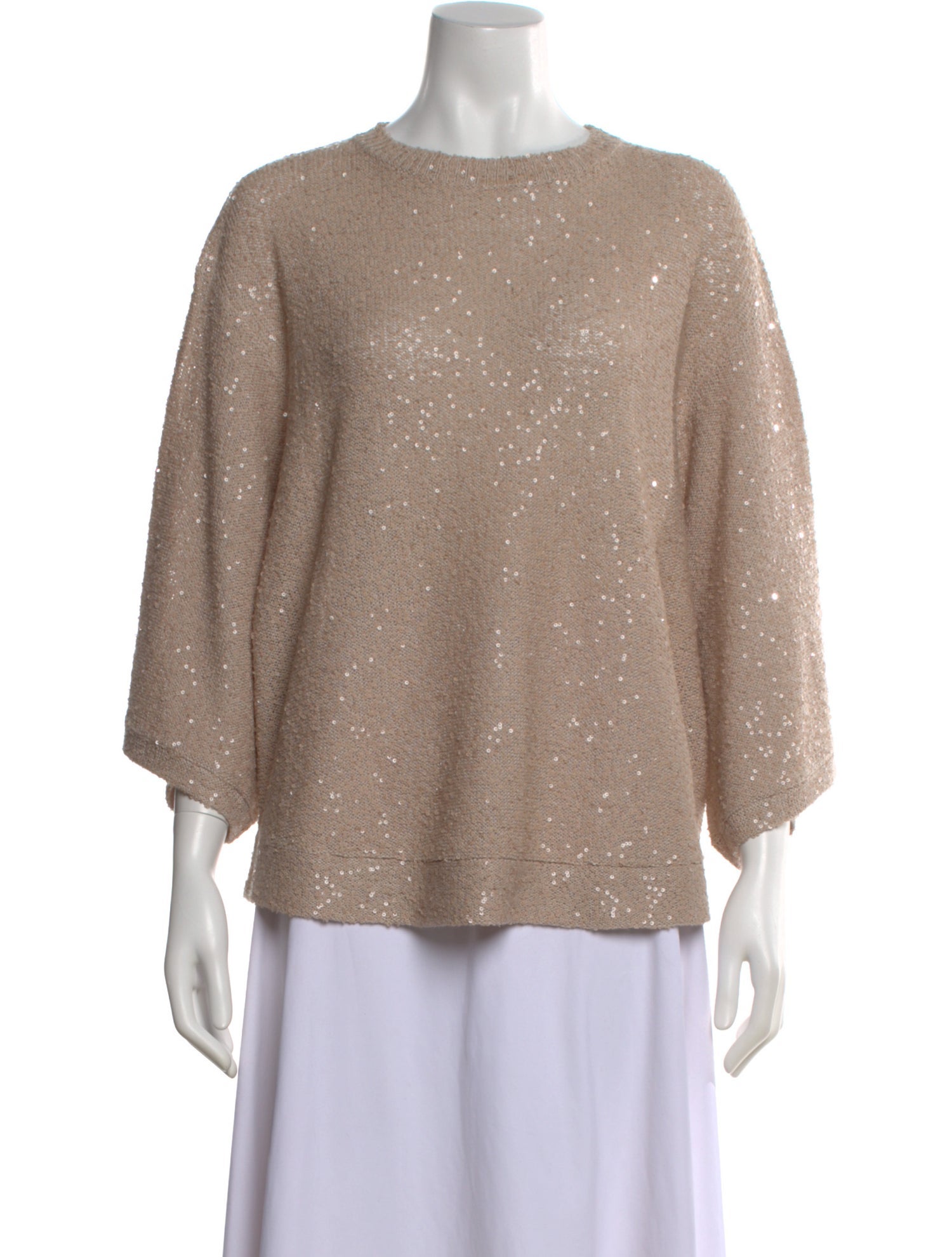 Brunello Cucinelli Linen Patterned Top w/ Tags