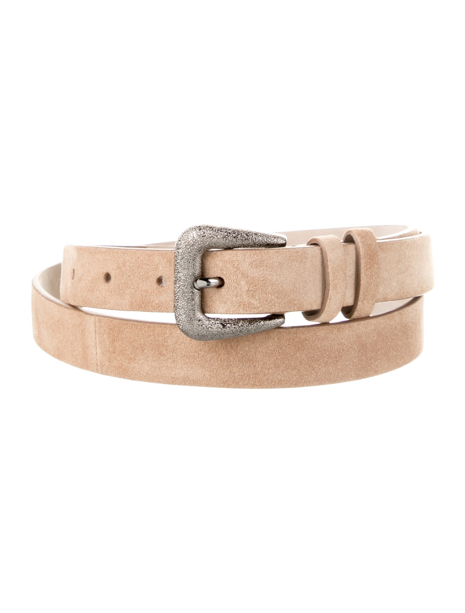 Brunello Cucinelli Skinny Suede Belt