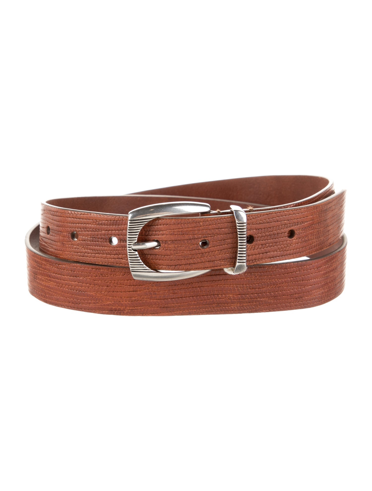 Brunello Cucinelli Skinny Leather Belt w/ Tags