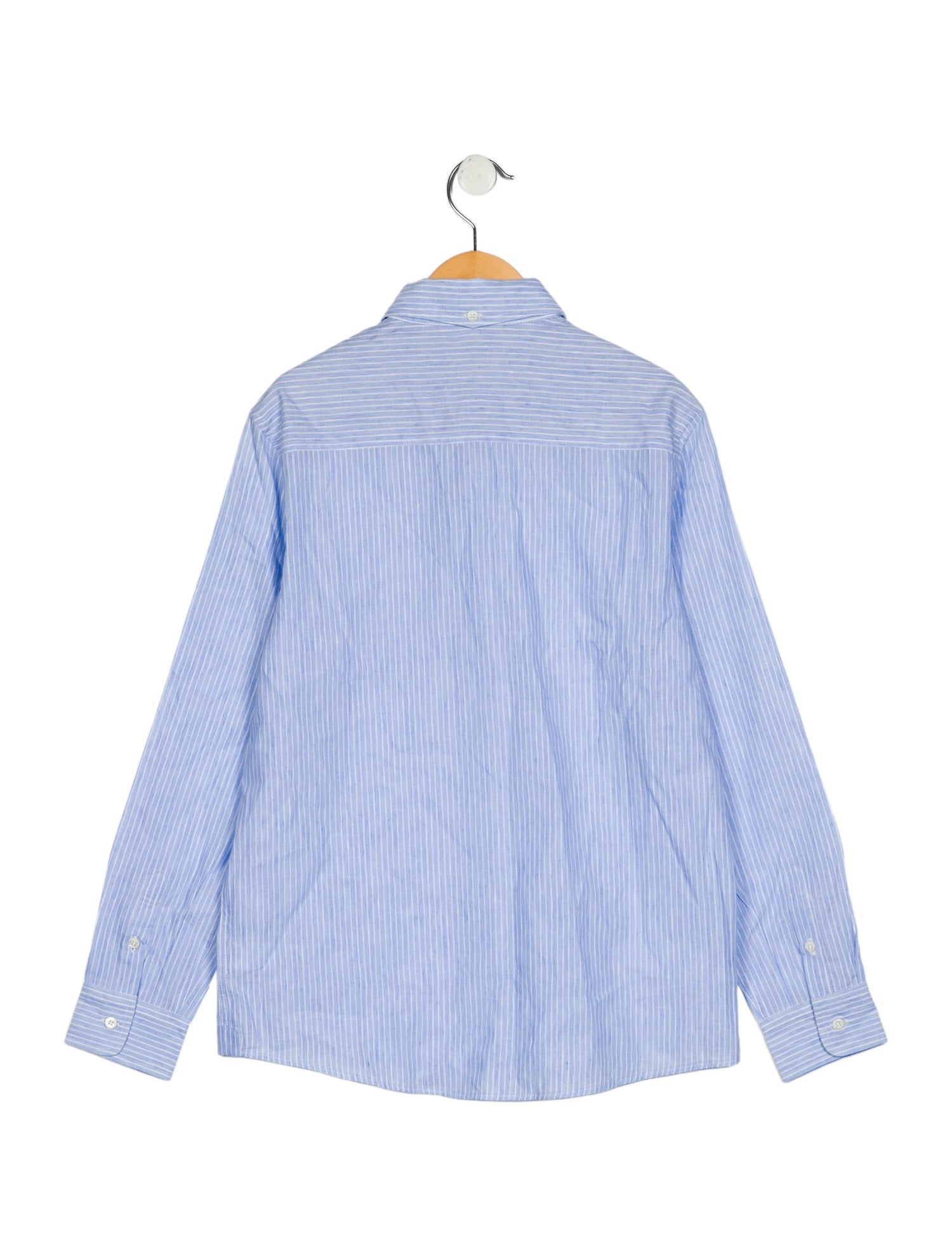 Brunello Cucinelli Boys Pattern Printed Collared Shirt