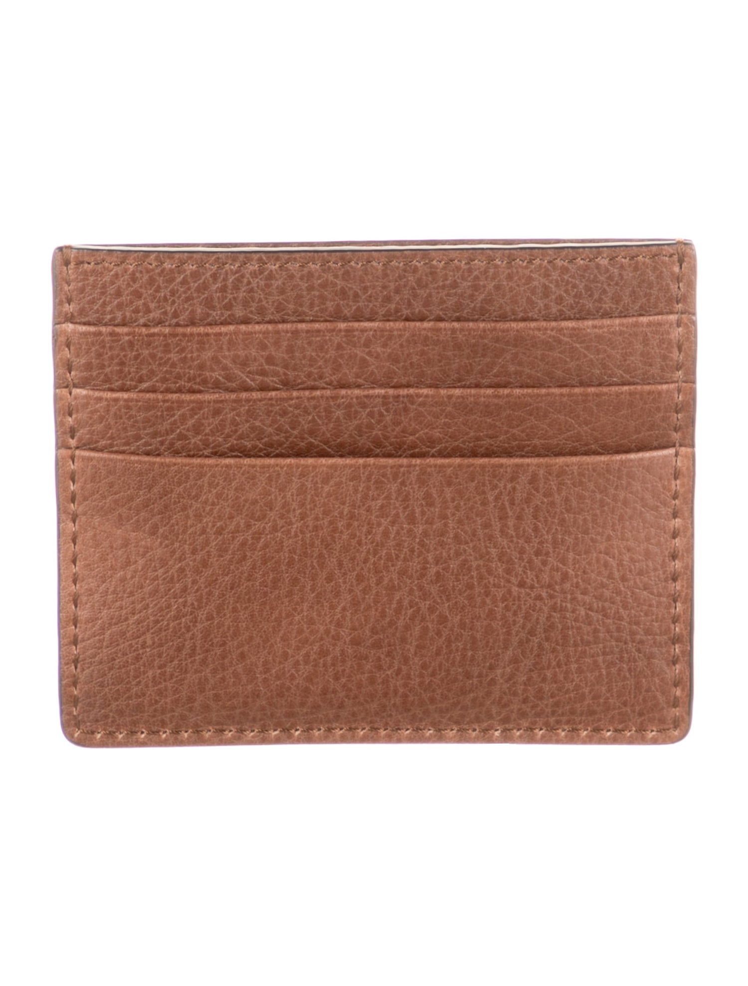 Brunello Cucinelli Leather Printed Card Holder