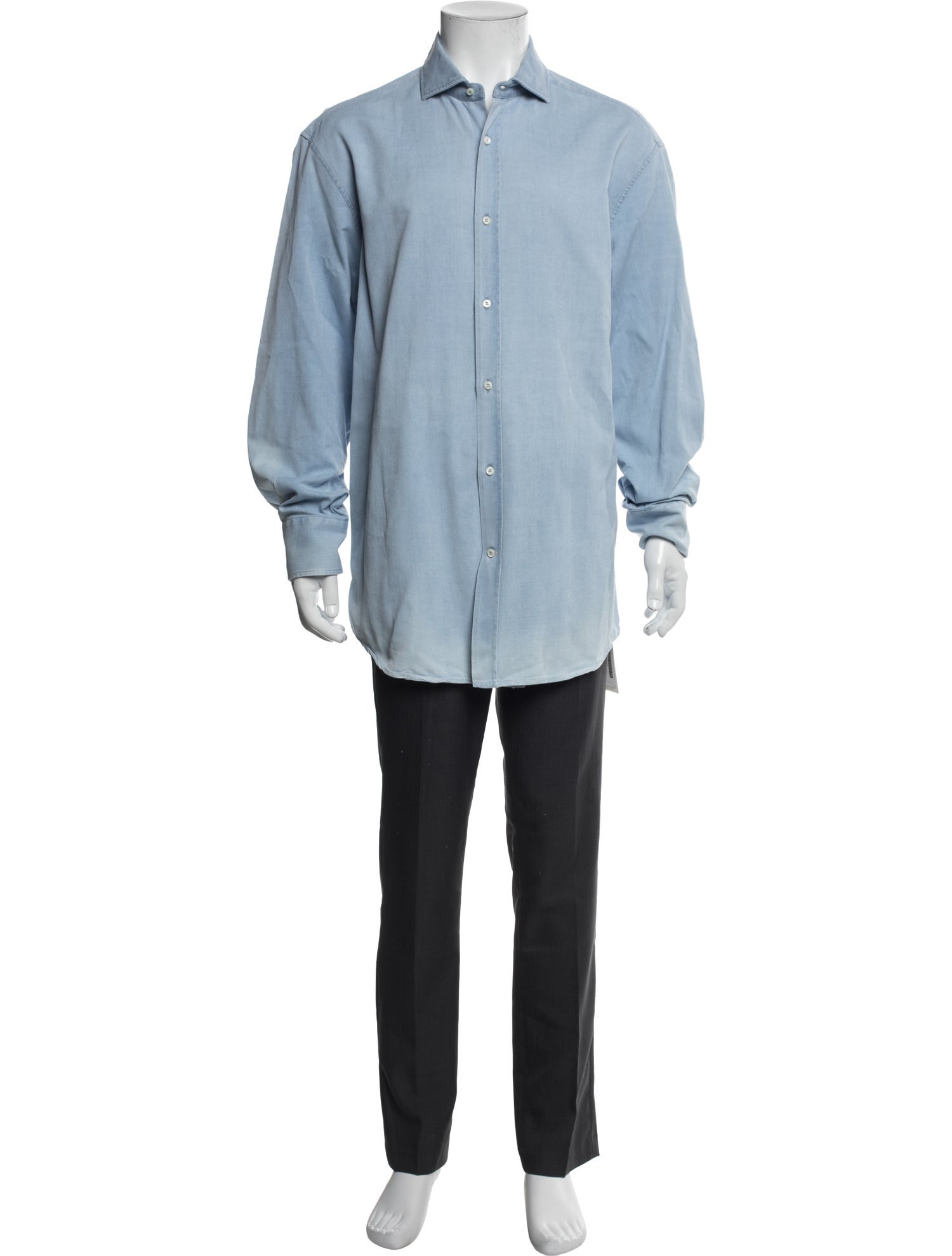 Brunello Cucinelli Long Sleeve Denim Shirt