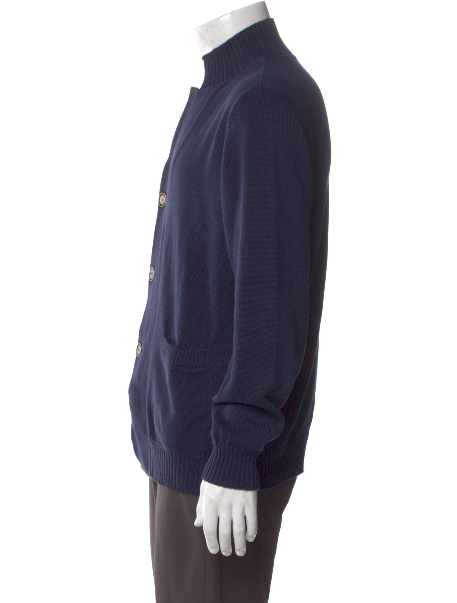 Brunello Cucinelli Mock Neck Long Sleeve Cardigan