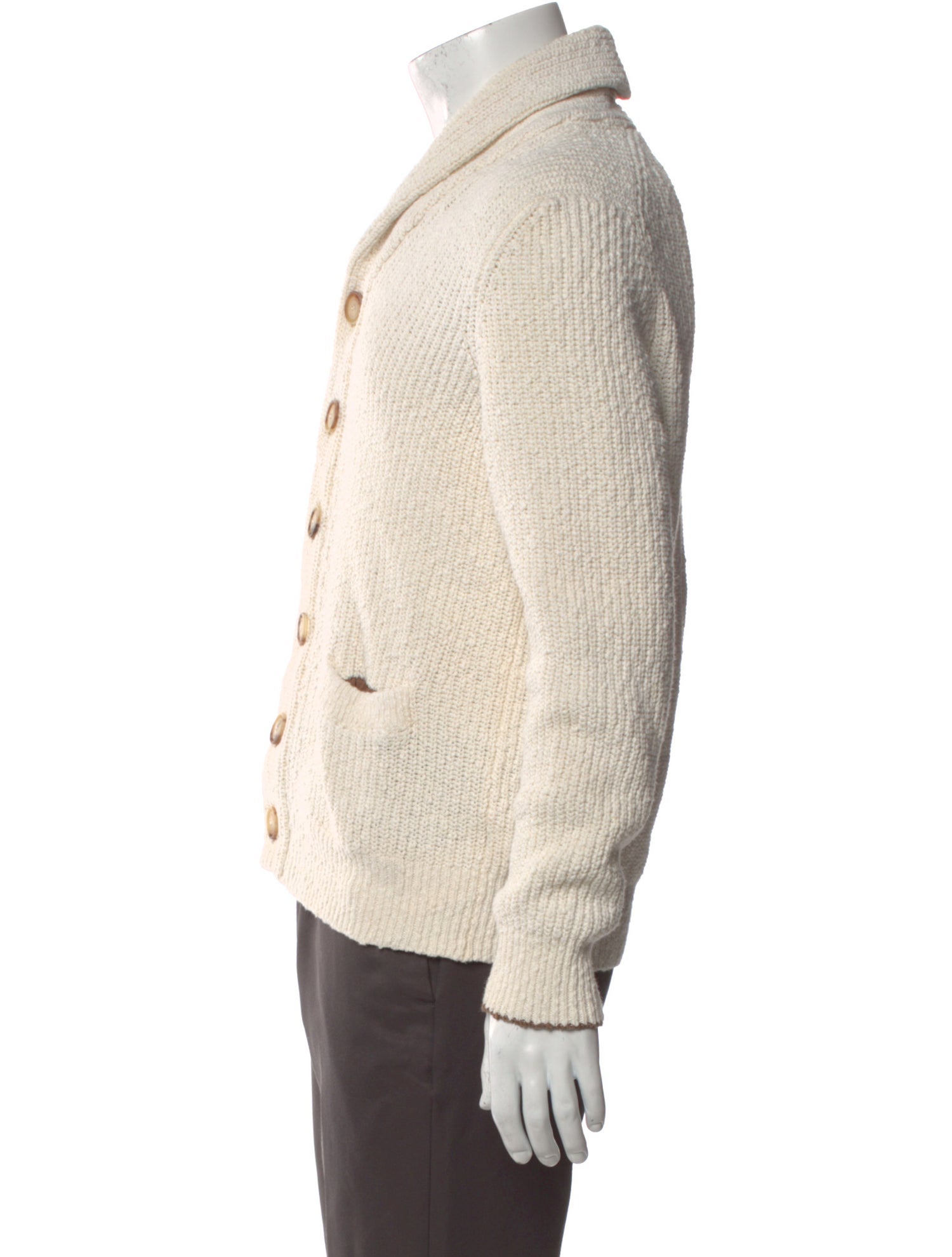 Brunello Cucinelli Mock Neck Long Sleeve Cardigan