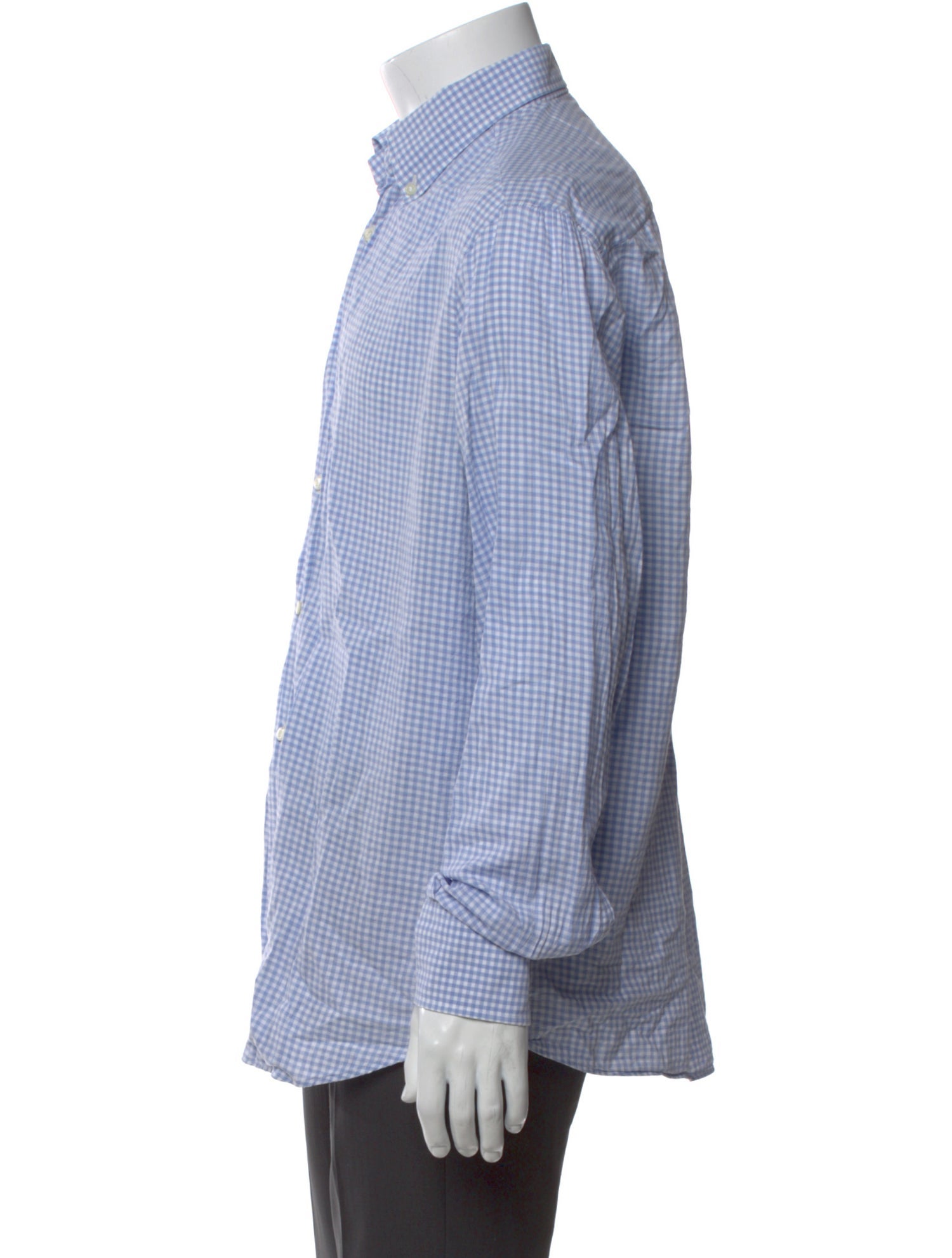Brunello Cucinelli Plaid Print Long Sleeve Shirt