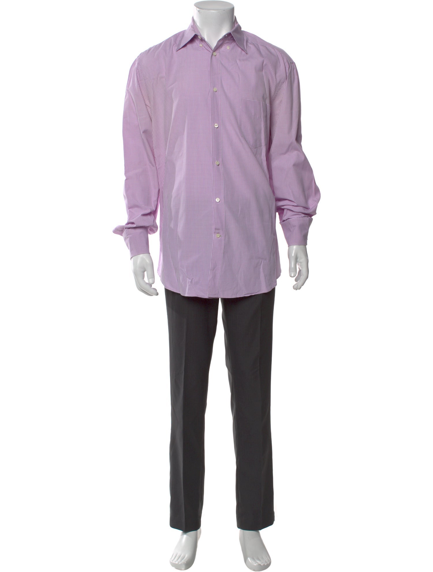 Brunello Cucinelli Plaid Print Long Sleeve Shirt