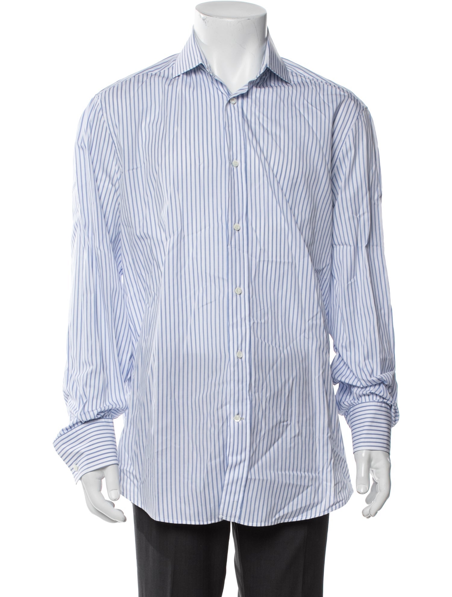 Brunello Cucinelli Striped Long Sleeve Shirt