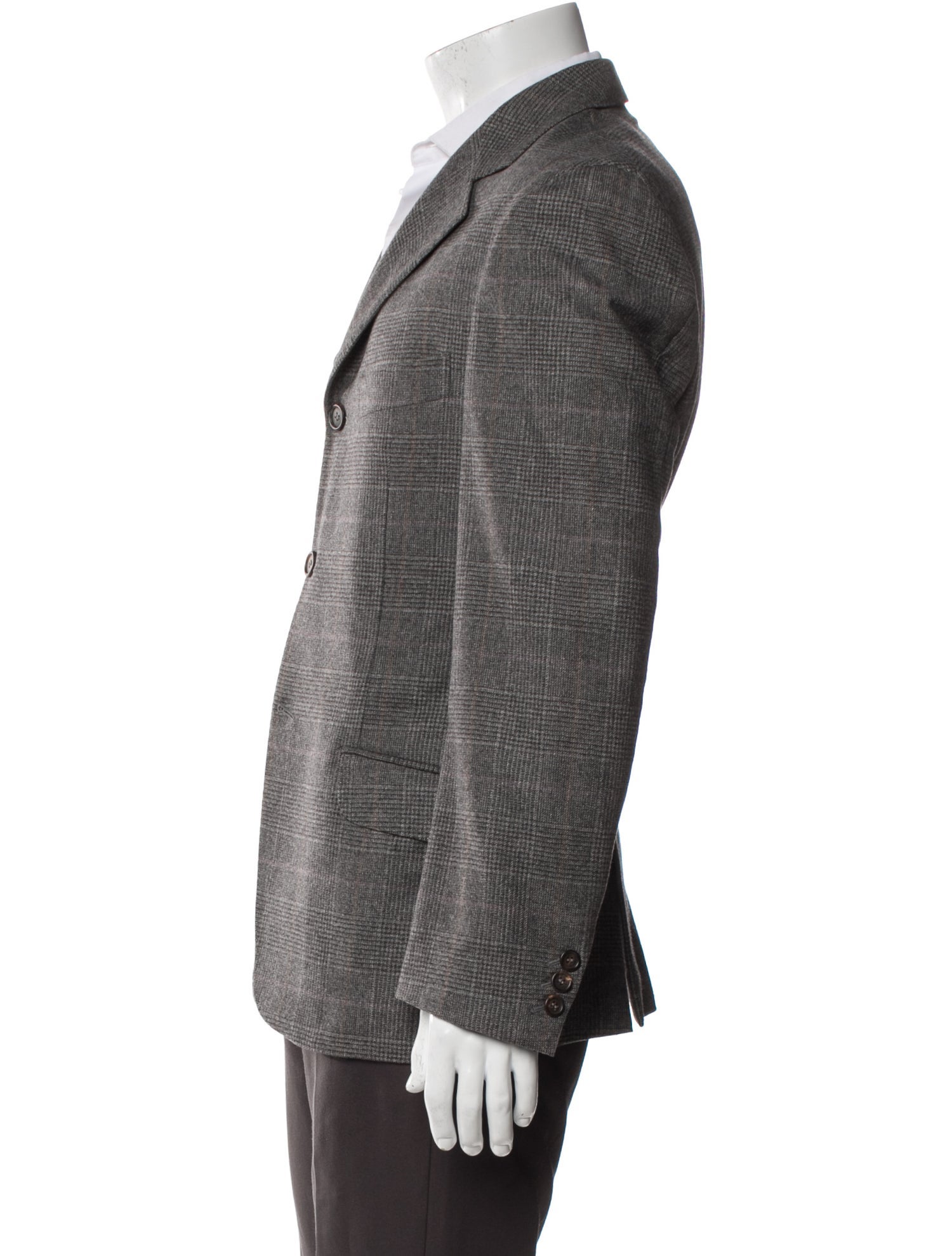 Brunello Cucinelli Plaid Print Blazer