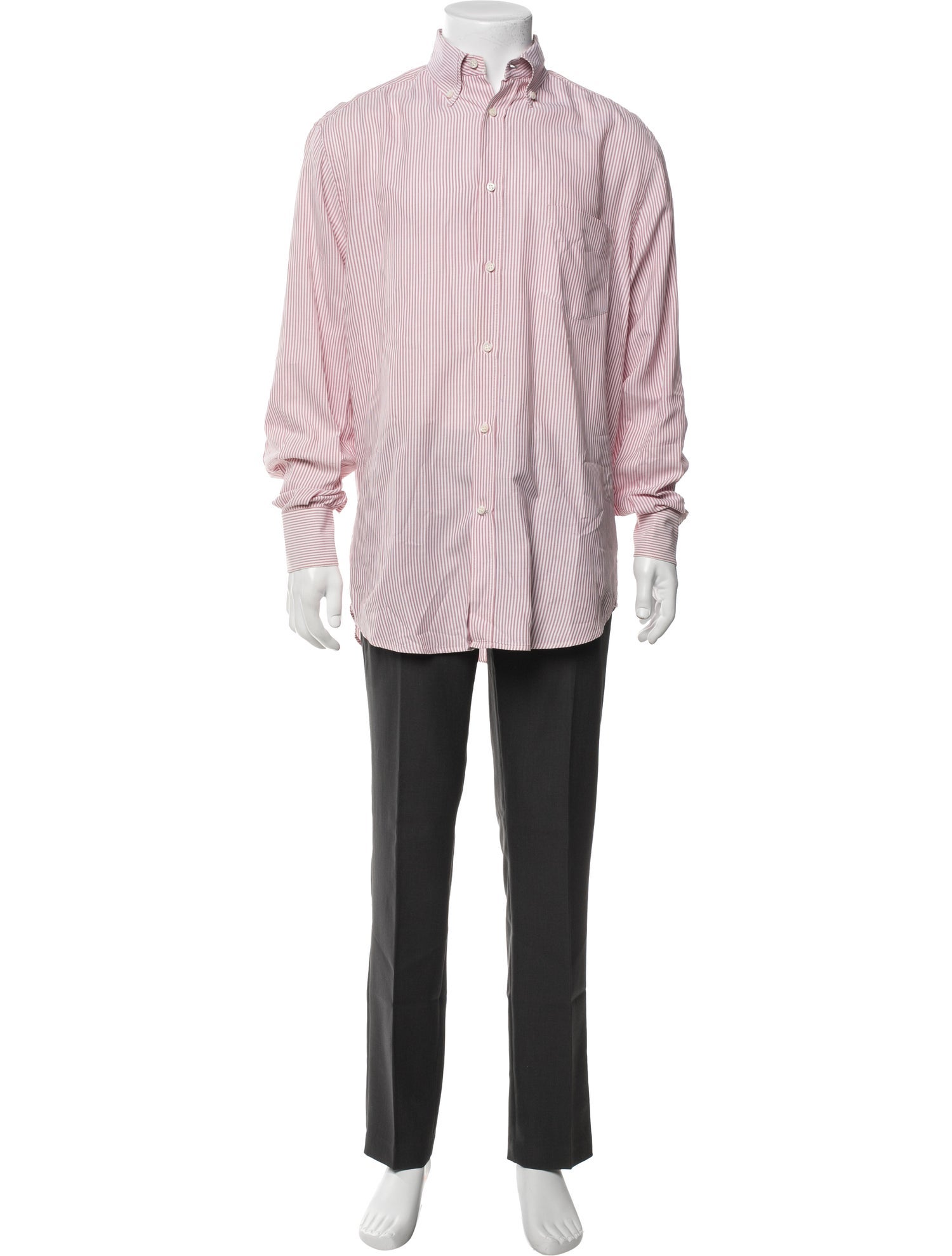 Brunello Cucinelli Striped Long Sleeve Shirt