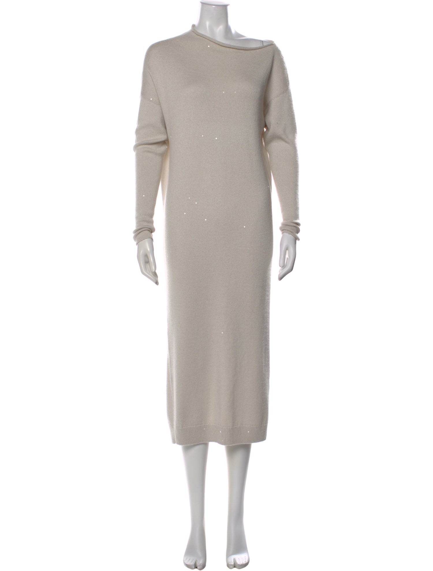 Brunello Cucinelli Cashmere Midi Length Dress
