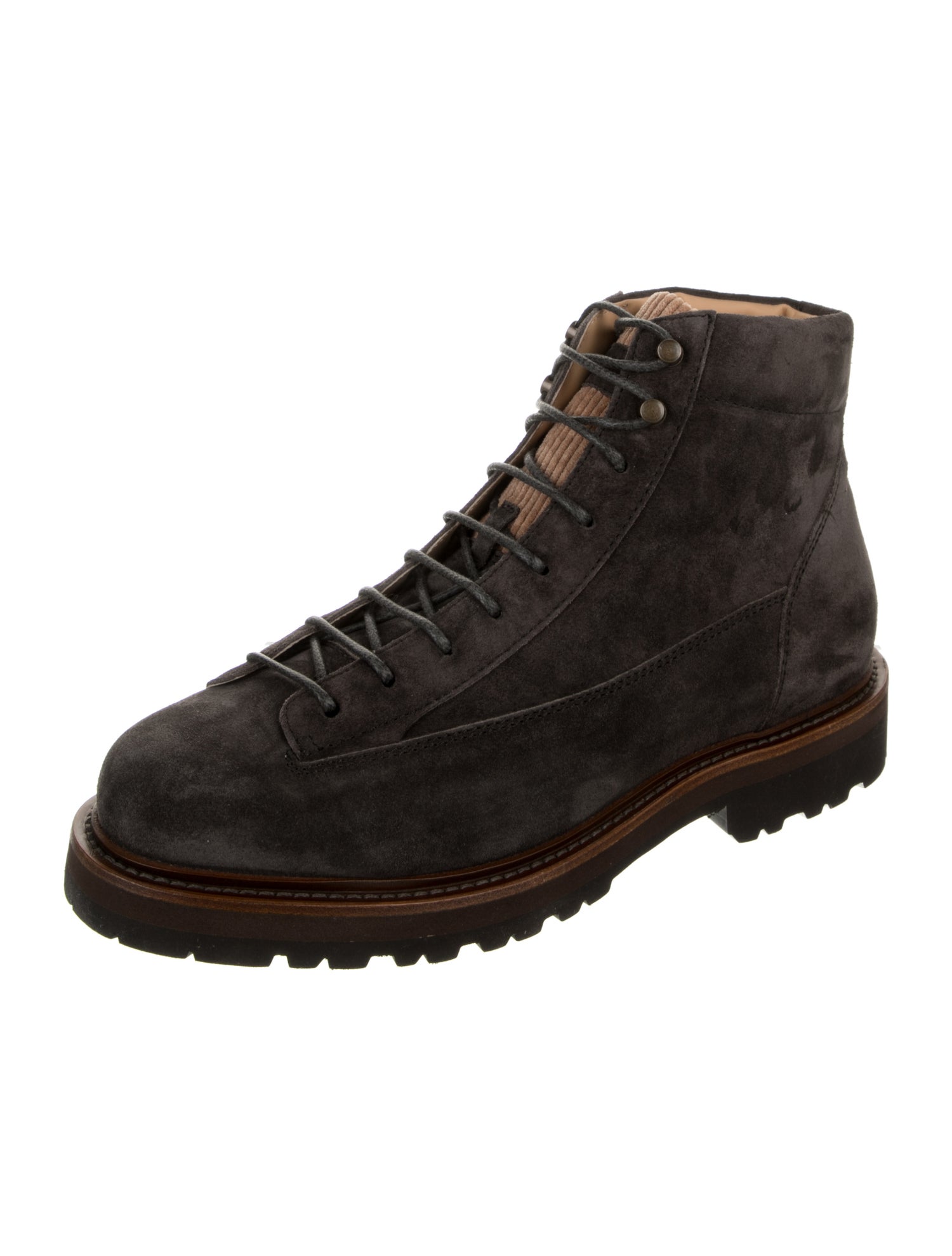 Brunello Cucinelli Suede Hiking Boots