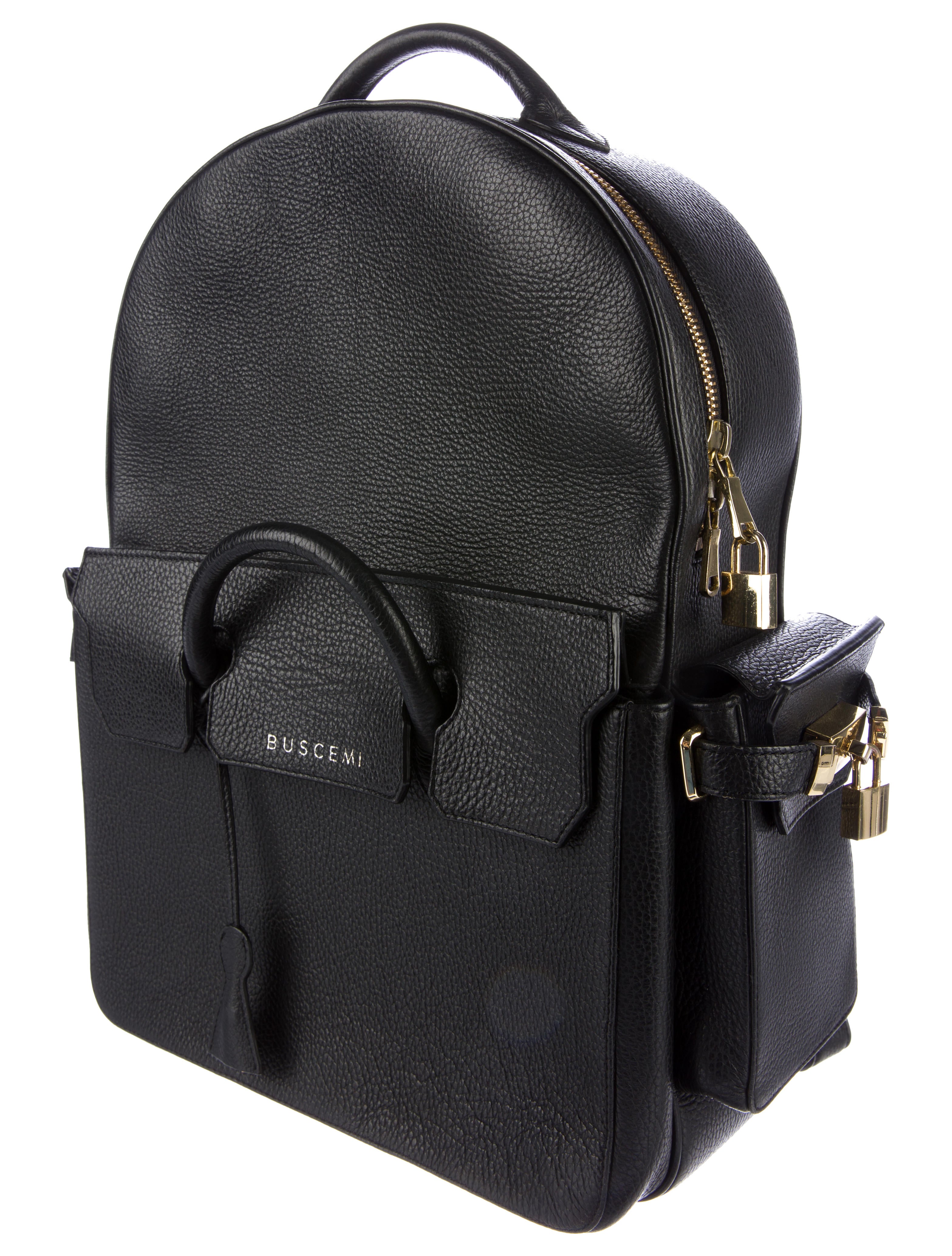 Buscemi 2017 PHD Leather Backpack Black Backpacks, Bags BSI20293