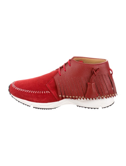 Buscemi Suede High-Top Sneakers gold