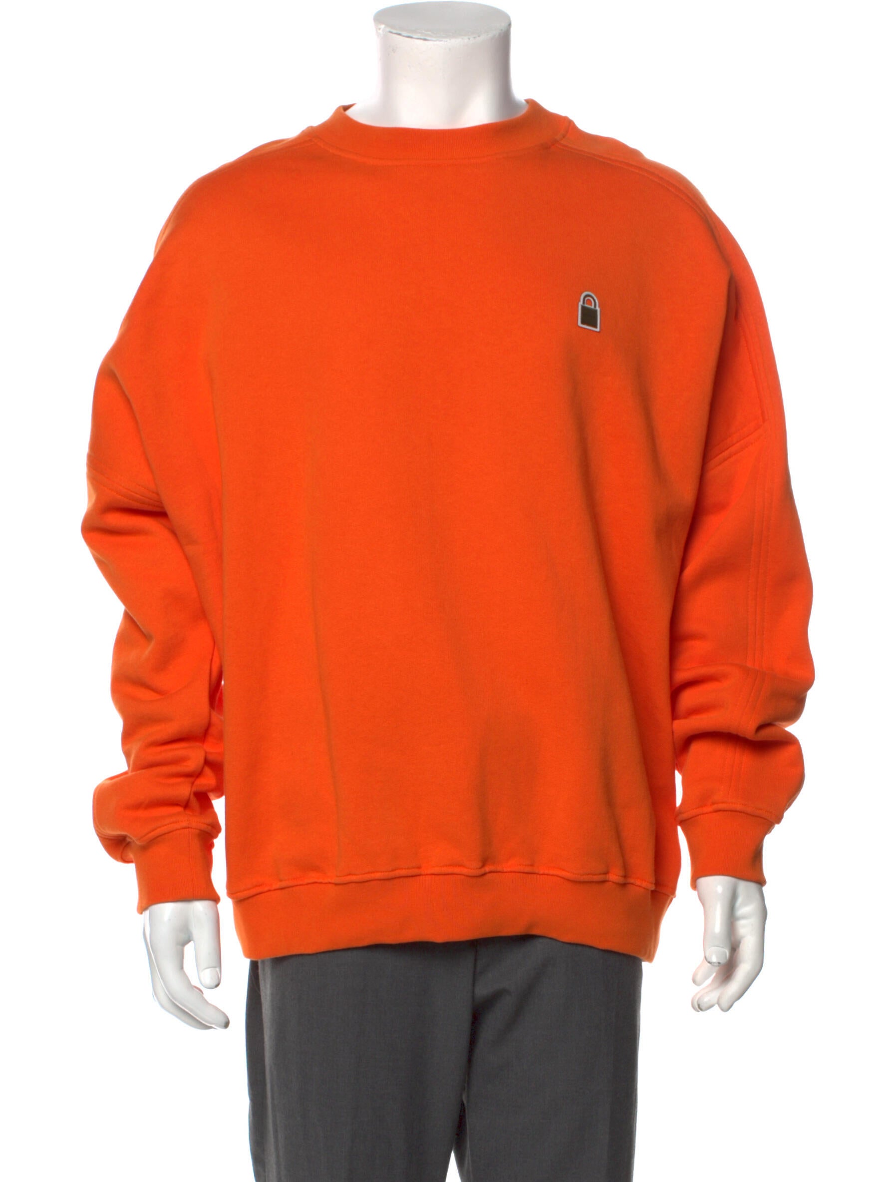 Buscemi Crew Neck Long Sleeve Sweatshirt w/ Tags Orange Sweatshirts