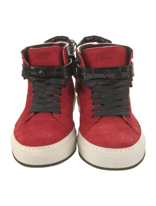 Buscemi Suede Colorblock Pattern Sneakers