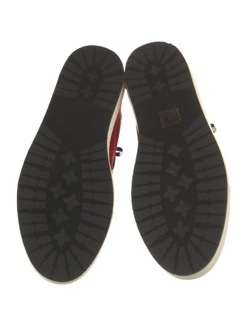 Buscemi Suede Colorblock Pattern Sneakers