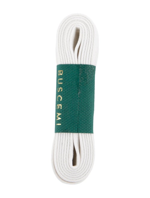 Buscemi Leather Fur Trim Sneakers