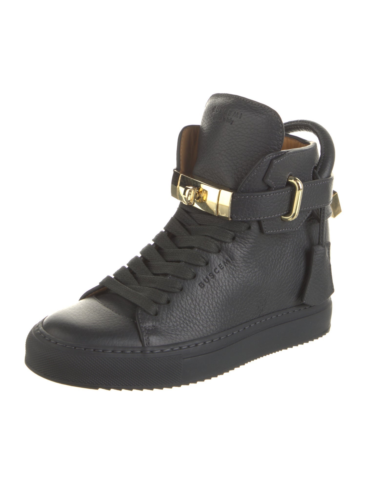 Buscemi Leather Wedge Sneakers