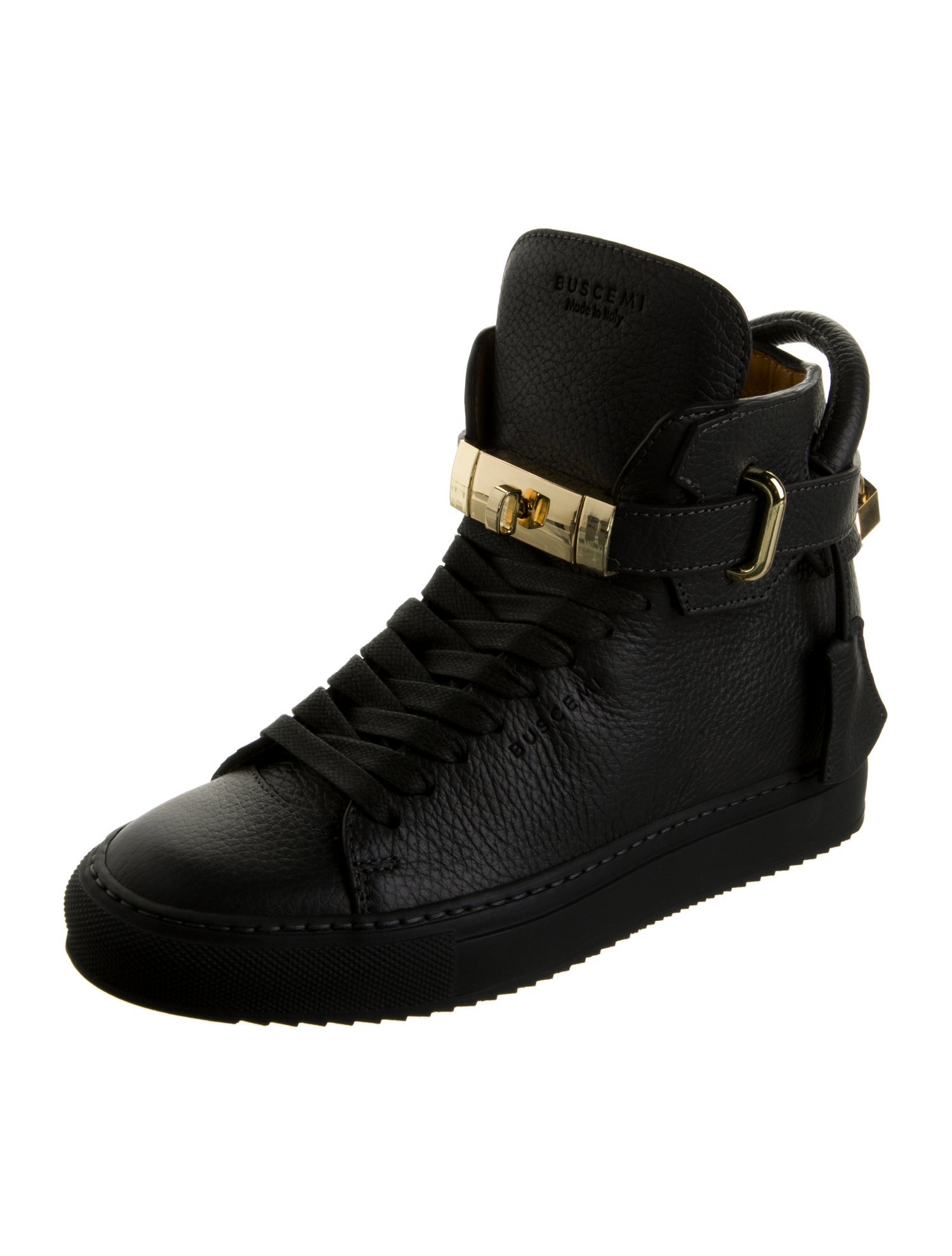 Buscemi Leather Wedge Sneakers