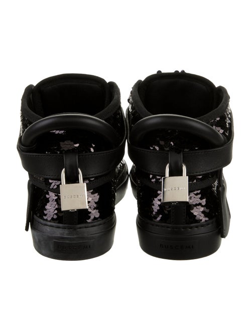 Buscemi Sequins Leather Trim Embellishment Sneakers