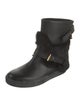 Buscemi Leather Fur Trim Boots