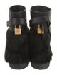 Buscemi Leather Fur Trim Boots