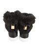 Buscemi Leather Faux Fur Trim Sneakers