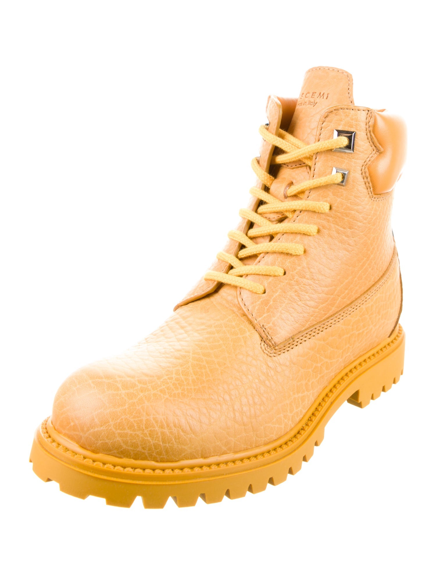 Buscemi Leather Combat Boots