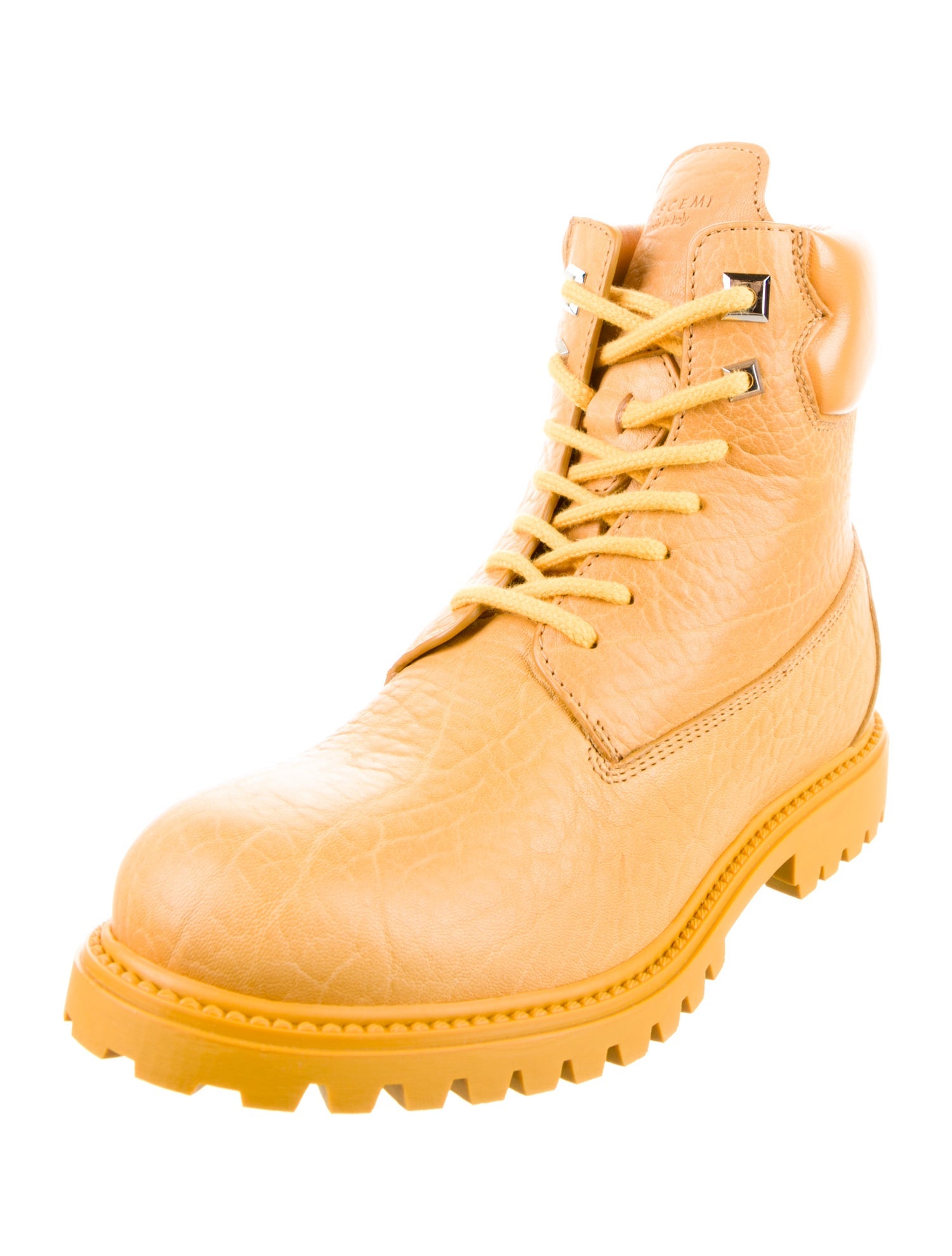 Buscemi Leather Combat Boots