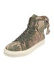 Buscemi Suede Camouflage Print Sneakers
