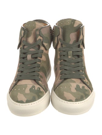 Buscemi Suede Camouflage Print Sneakers
