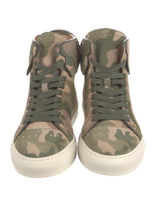 Buscemi Suede Camouflage Print Sneakers