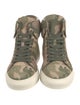 Buscemi Suede Camouflage Print Sneakers