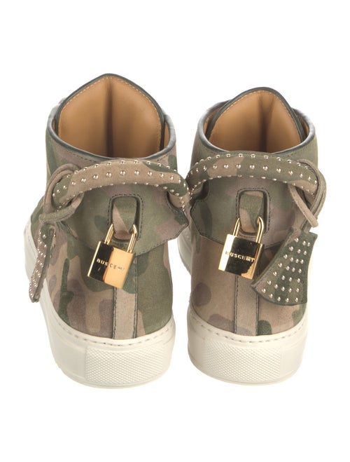 Buscemi Suede Camouflage Print Sneakers