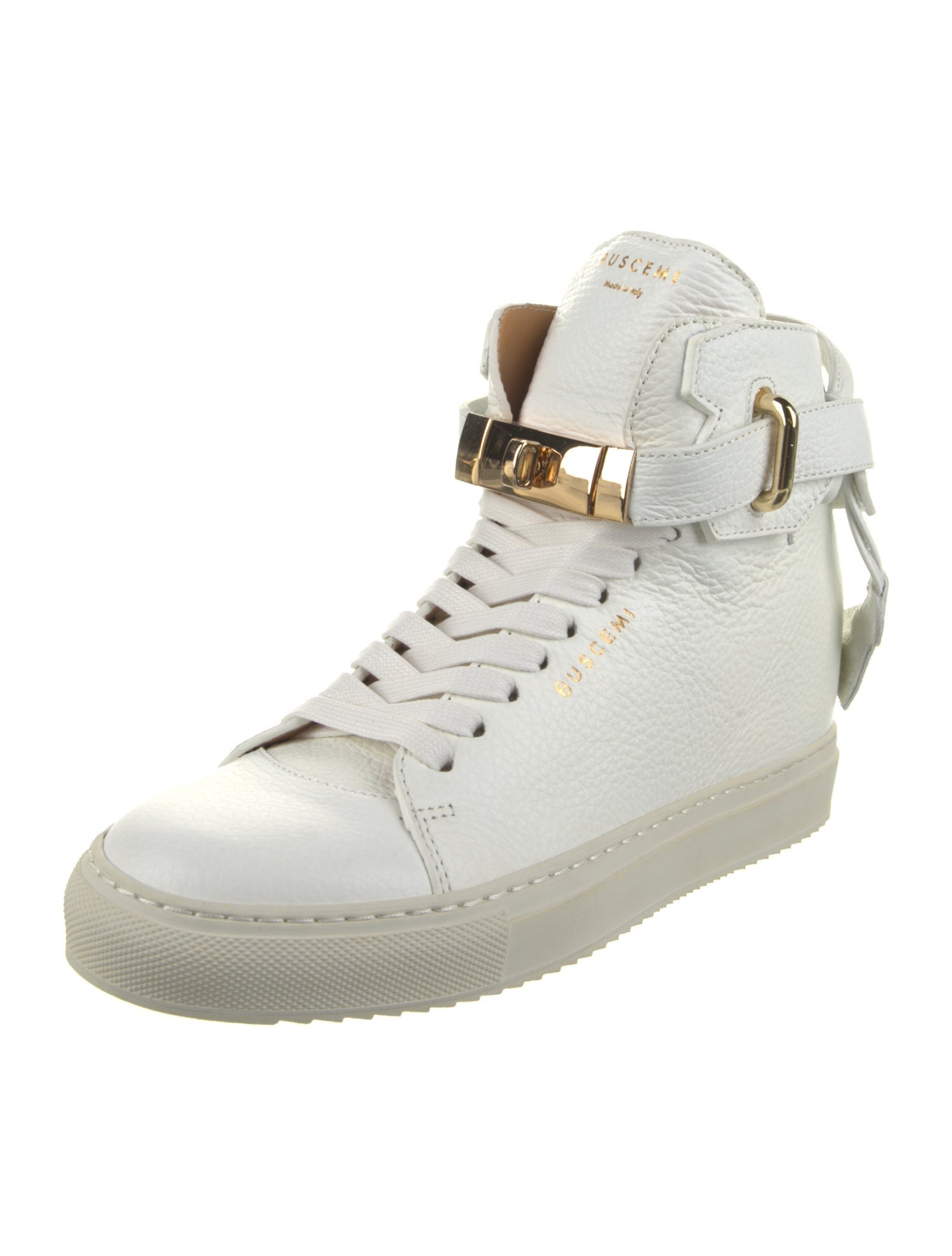 Buscemi Leather Wedge Sneakers