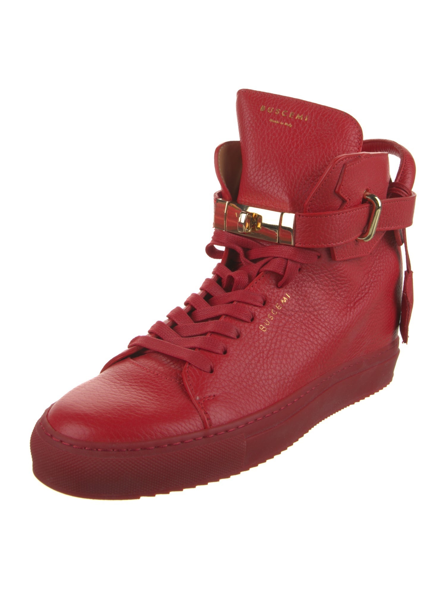 Buscemi Leather Wedge Sneakers