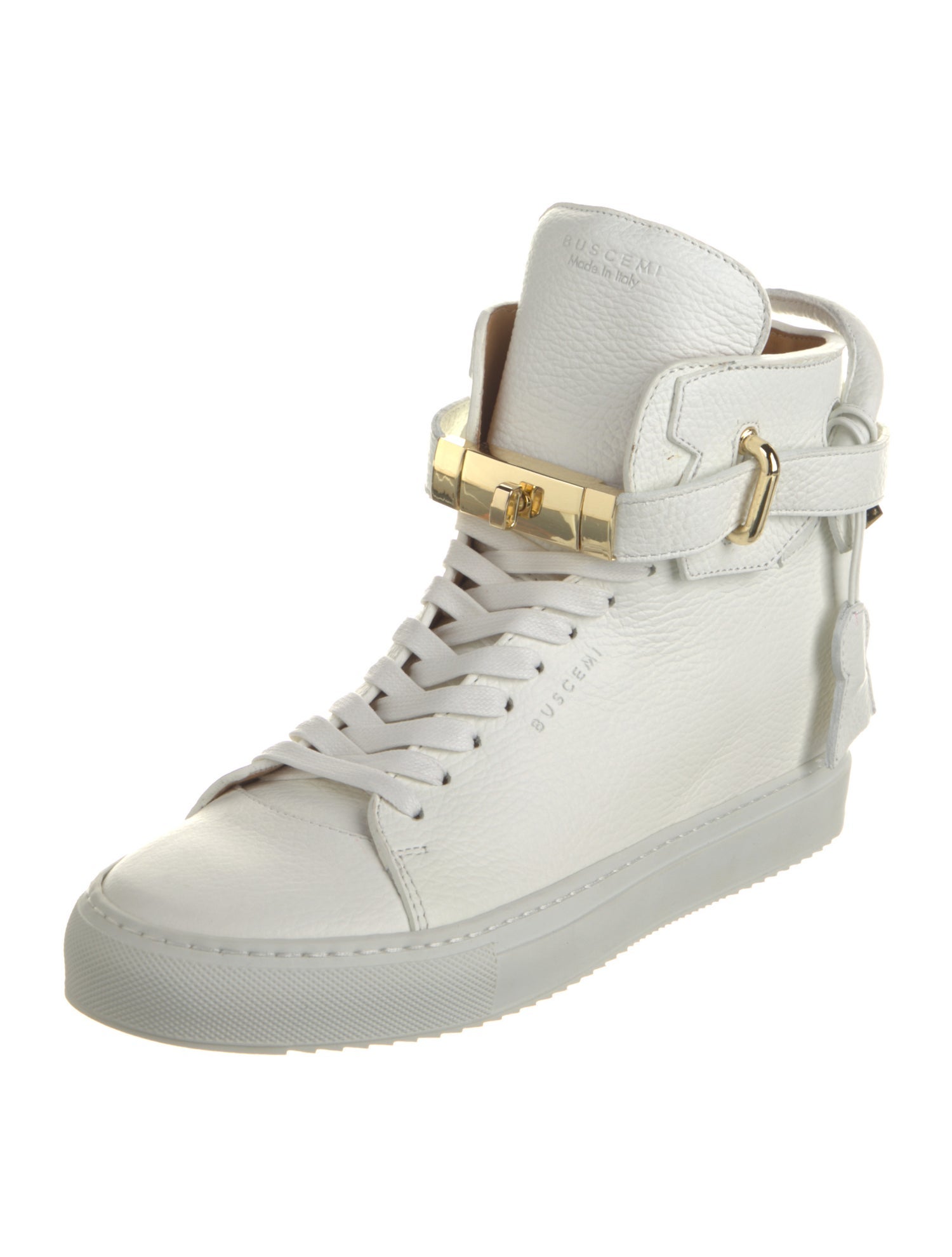 Buscemi Leather Wedge Sneakers