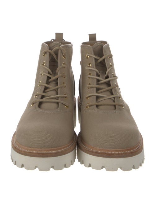 Buscemi Canvas Lace-Up Boots