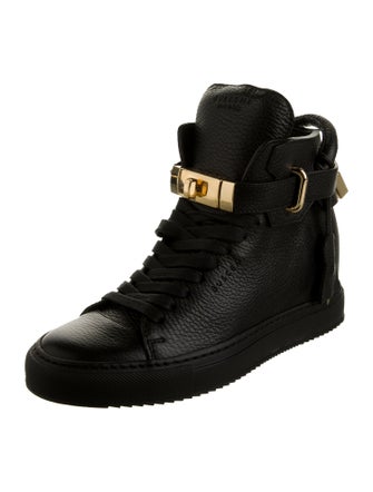 Buscemi Leather Wedge Sneakers