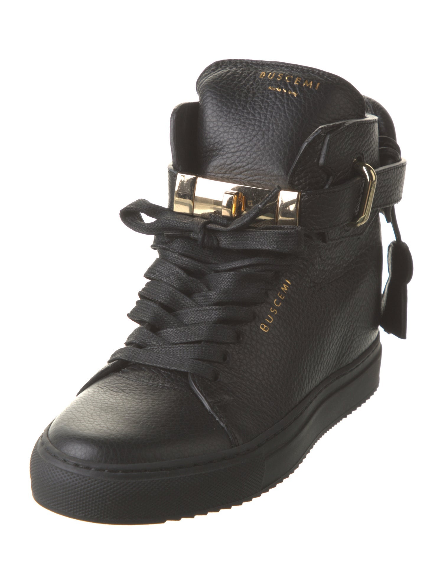 Buscemi Leather Wedge Sneakers